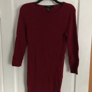 Forever 21 Red Sweater Dress